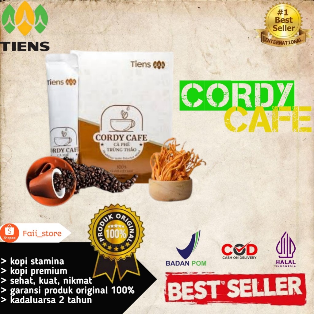 

[BEST SELLER] Cordy Cafe Coffe - Kopi Kuat dan Penambah Stamina Pria - Cordyceps Kopi - 100% Original Product