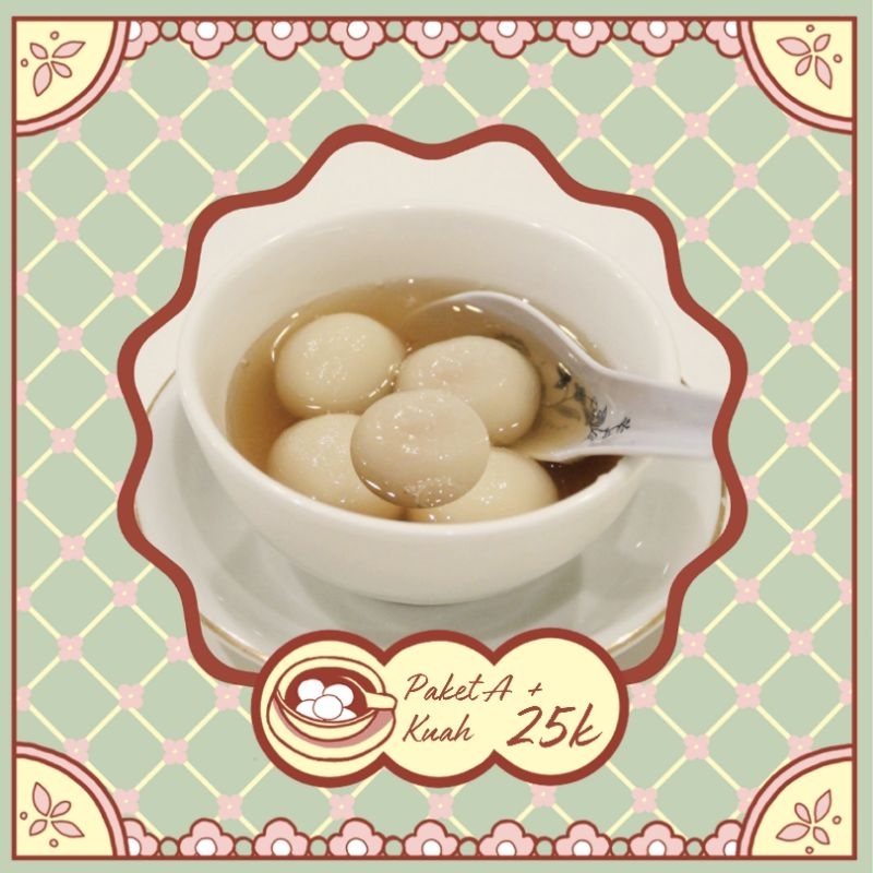 

Paket A - Wedang ronde isi kacang (saja)