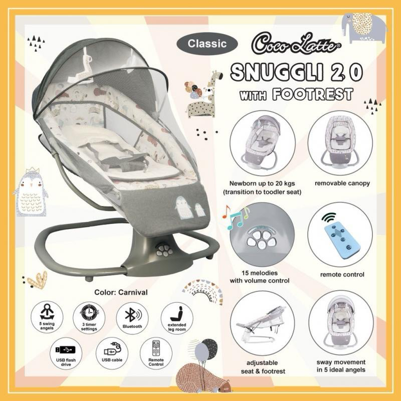cocolatte snuggli 2.0 with footrest