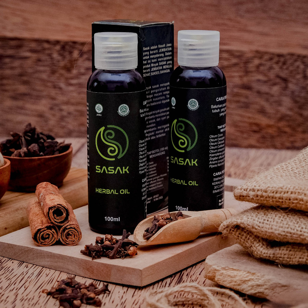 ORIGINAL SASAK HERBAL OIL OBAT STROCK RINGAN SYARAF KEJEPIT MINYAK BERKHASIAT ASAM LAMBUNG BAHAN ORI