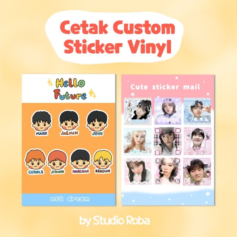

[Baca deskripsi] Cetak Custom Stiker Vinyl