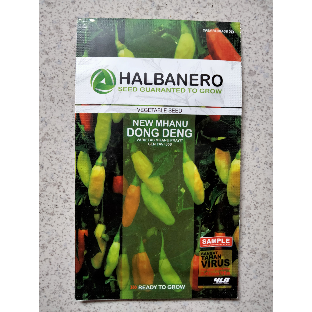 Benih Cabe Rawit NEW MHANU DONG DENG Halbanero 10 Gram - Bibit Cabe new mhanu dong deng Sipon  Sypon