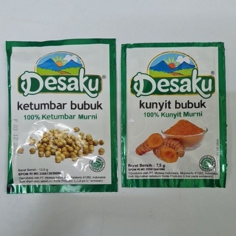 

Desaku Ketumbar Bubuk 12,5 gram dan Kunyit Bubuk 7,5 gram