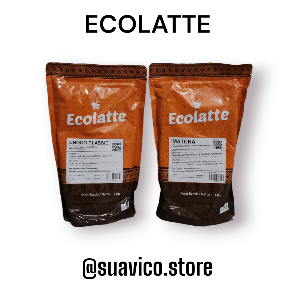 

Bubuk Minuman merek Ecolatte Varian Teh 1 Kg dan 500 gr /bubuk minuman singkawang