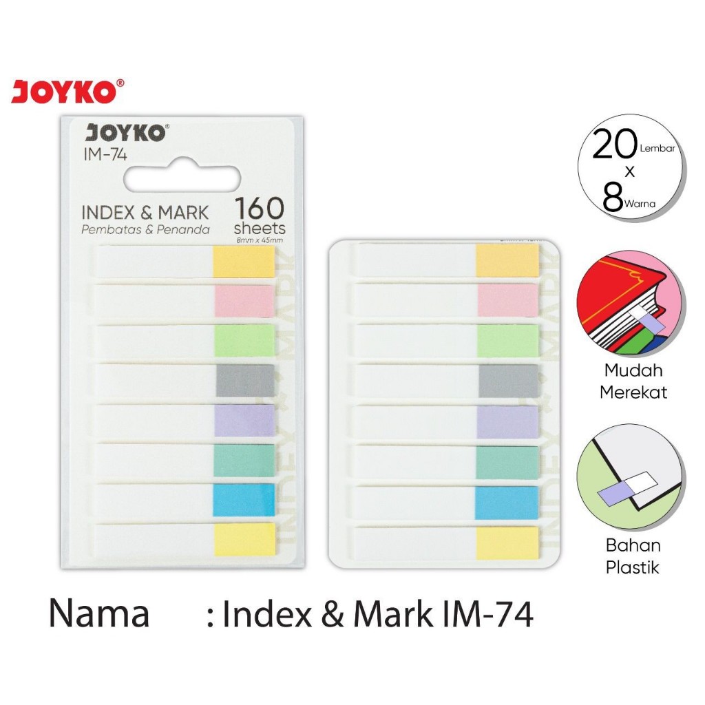 

Index & Memo / Sticky Notes Joyko IM-74