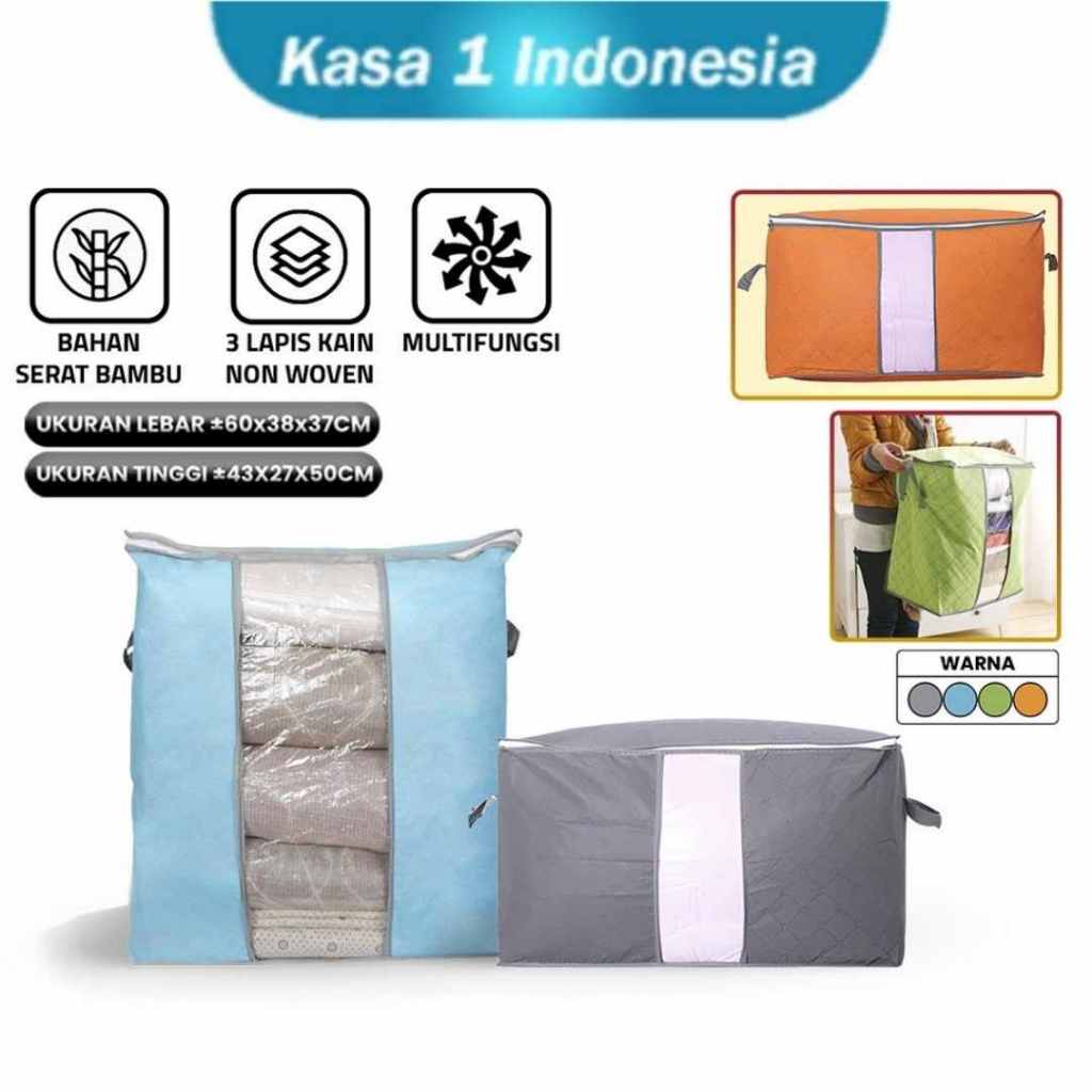 Bamboo Bag Tas Penyimpanan Pakaian Storage Box