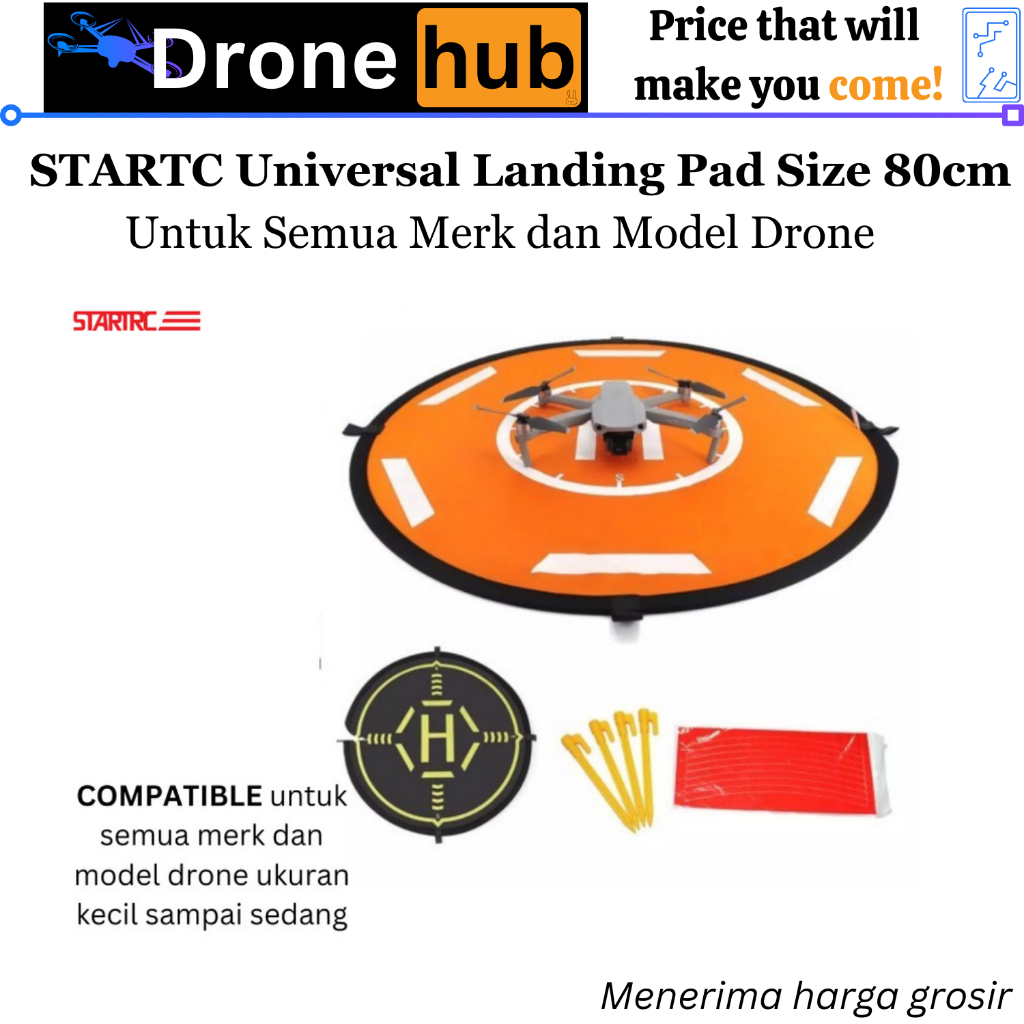 Drone Landing Pad Size 80cm DJI Air 3 Mini 4 Pro Mini 3 Pro Mavic 3 Enterprise Multispectral Thermal