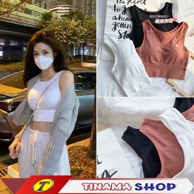 BH BRASPORT YOGA OLAHRAGA PAKAIAN WANITA TANK TOP MODEL CROP FASHION KOREA