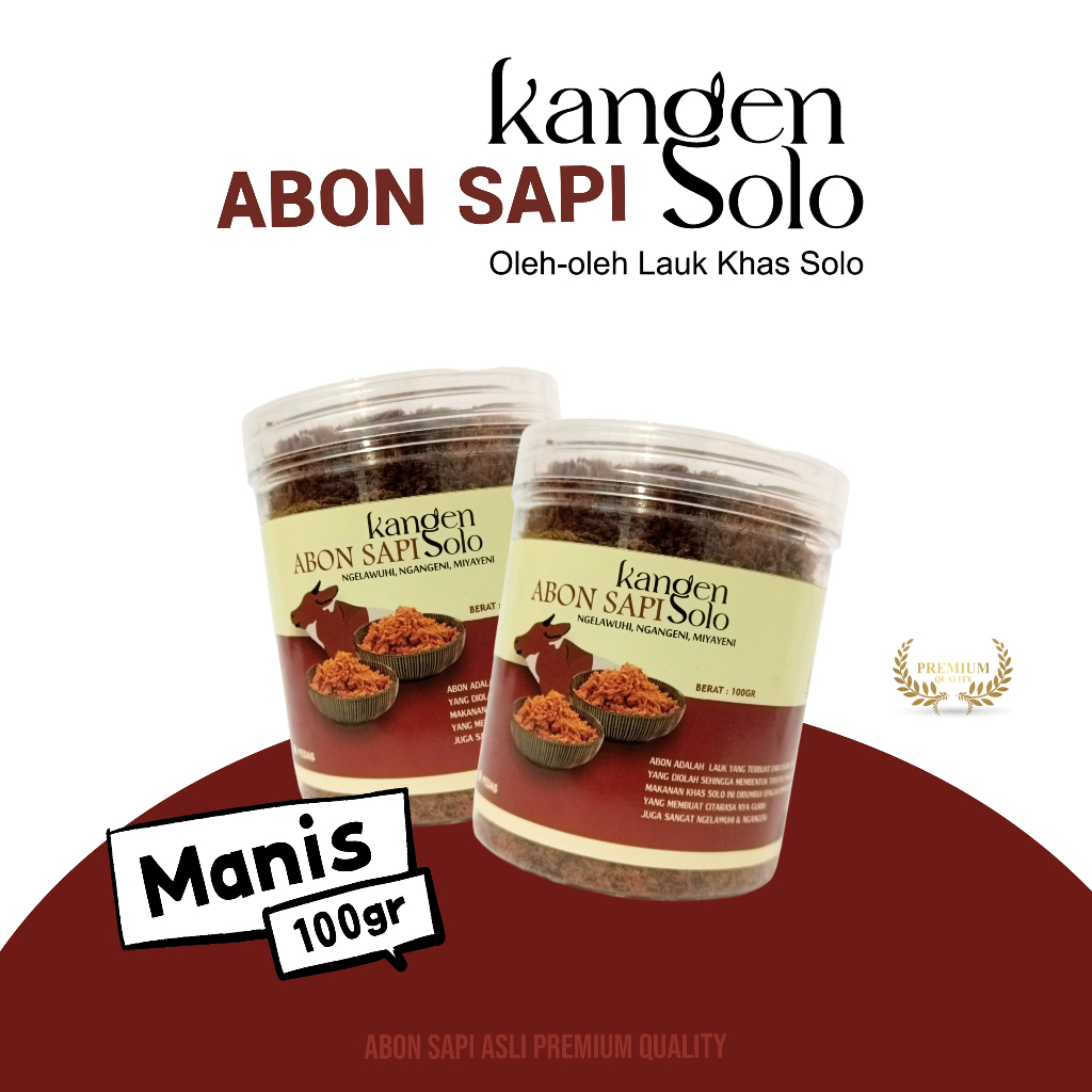 

Abon Sapi Manis Premium Kangensolo 150 Gram Asli Enak Bergizi Oleh Oleh Khas Solo