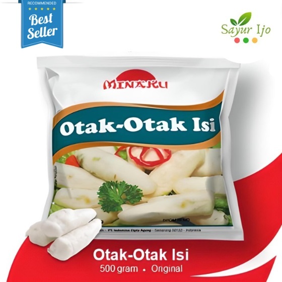 

MINAKU Otak Otak Isi 500 Gram / Pack Fresh Frozen Seafood Olahan Ikan Sayuran