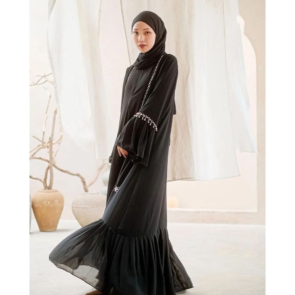 ULYYA DRESS SET PASHMINA/ABAYA DRESS SET PASHMINA/ABAYA MODERN 2025/ABAYA LEBARAN TERBARU