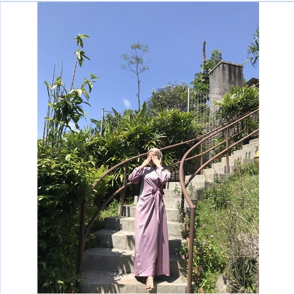 New Arrival Gamis Arabel by DressNadia | Gamis Polos Satin silk Bridesmaid Dress | Gamis Modern Term