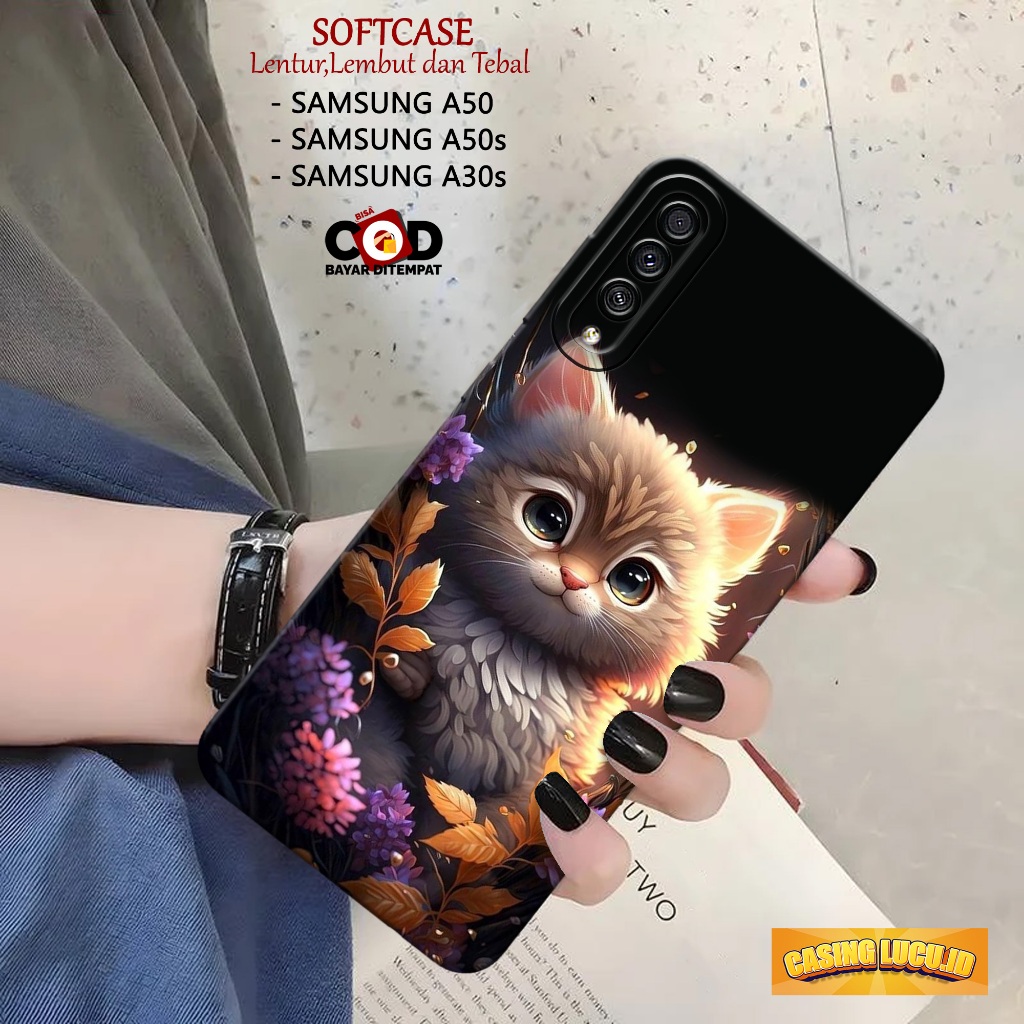 Case Hp Samsung A50 / A50s / A30s Terbaru Fashion Case Kucing Casing Samsung A50 / A50s / A30s Softc
