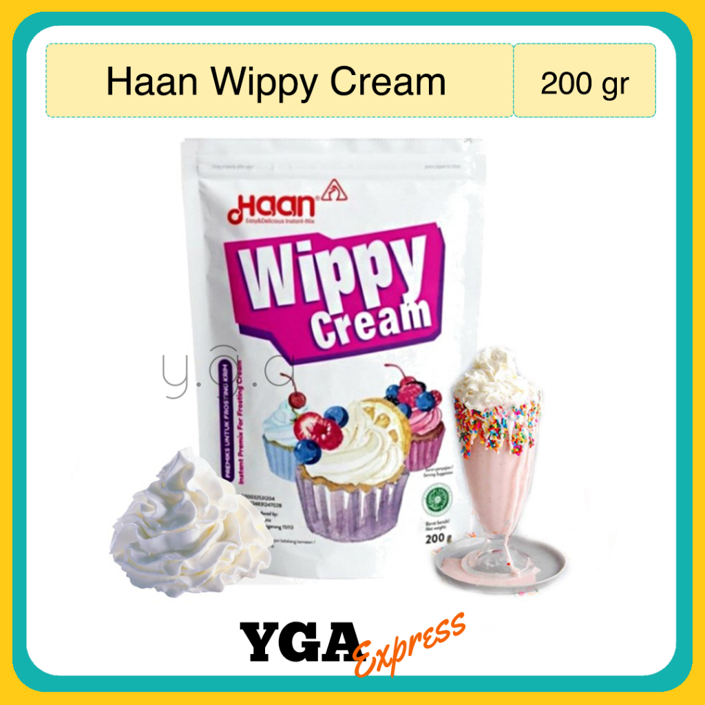 

Haan Wippy Cream / Whip Cream / Krim Bubuk 200gr