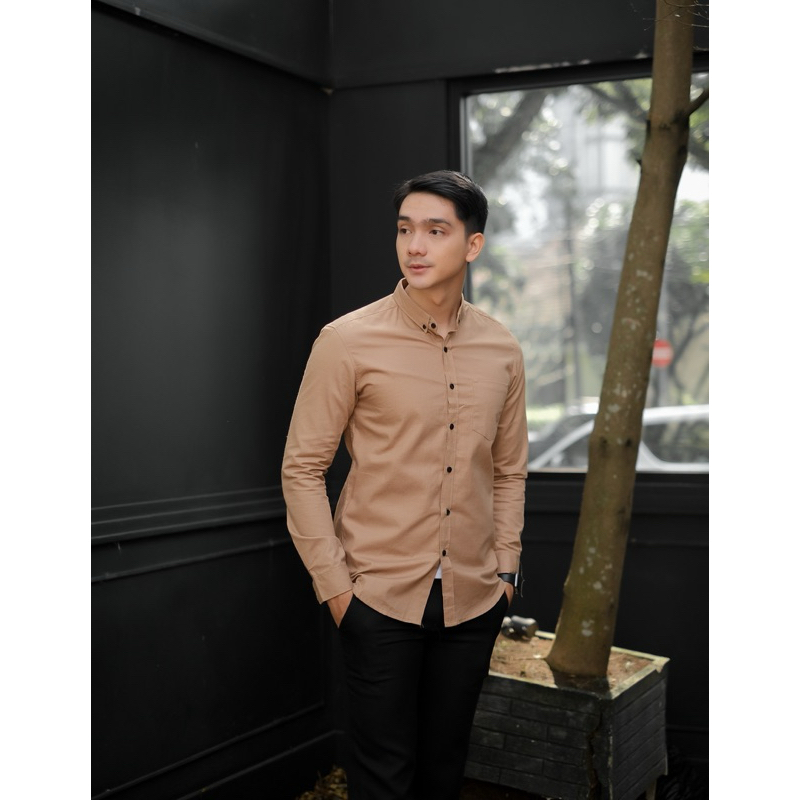 Kameja Putih Pria Polos | Kameja Panjang Kerah pria | Kameja Panjang Kasual | New All Calour | kemej