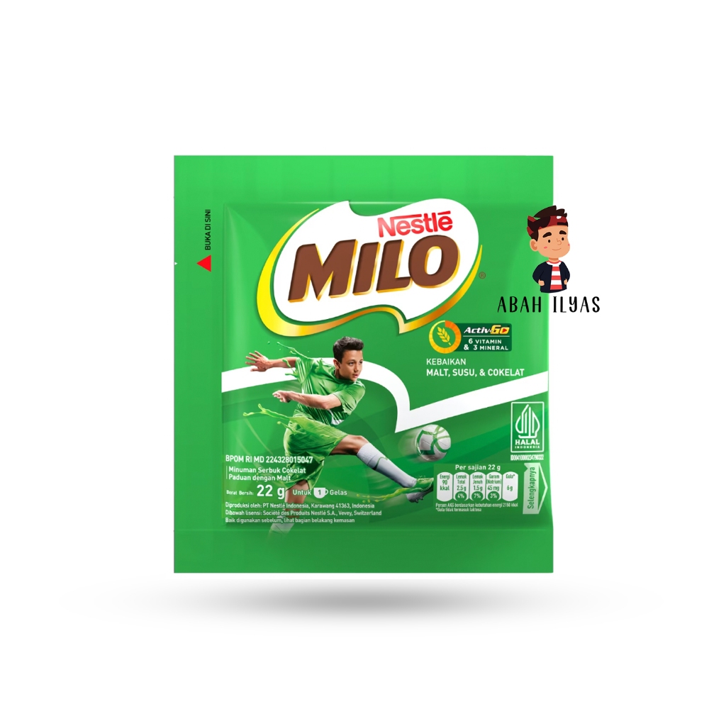 

Milo Active Go Sachet 22gr isi 10 Pcs