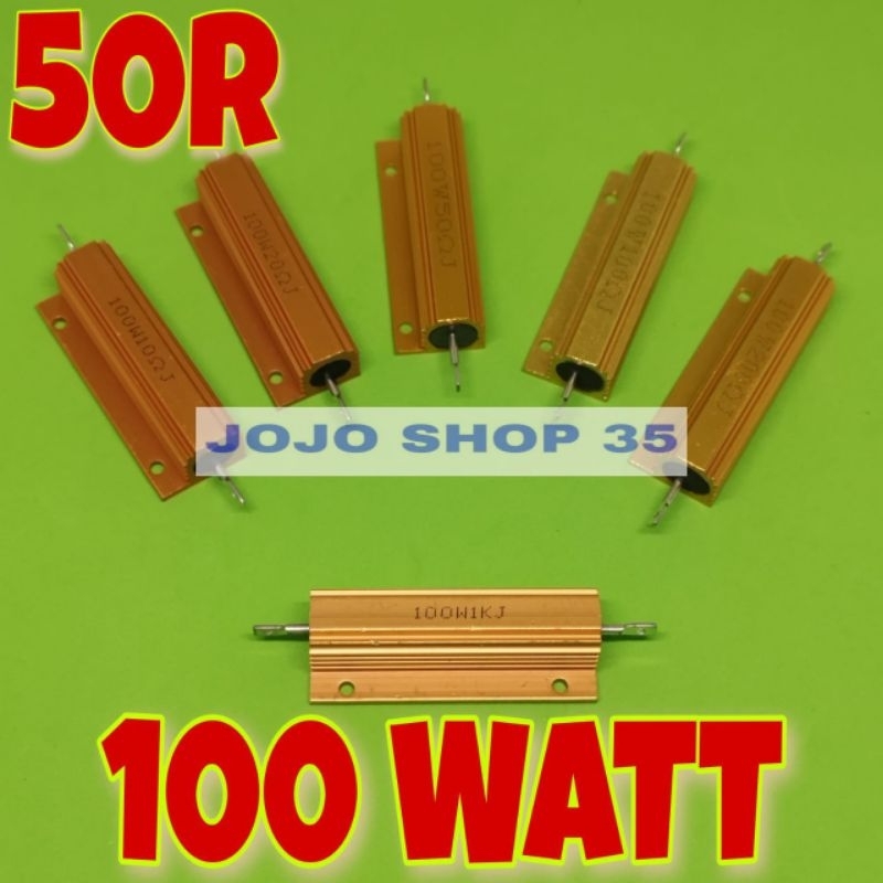 Resistor 100watt 50R 50ohm 100W resistor 100WATT 50 Ohm Wirewound Dummy Load Shunt wirewound