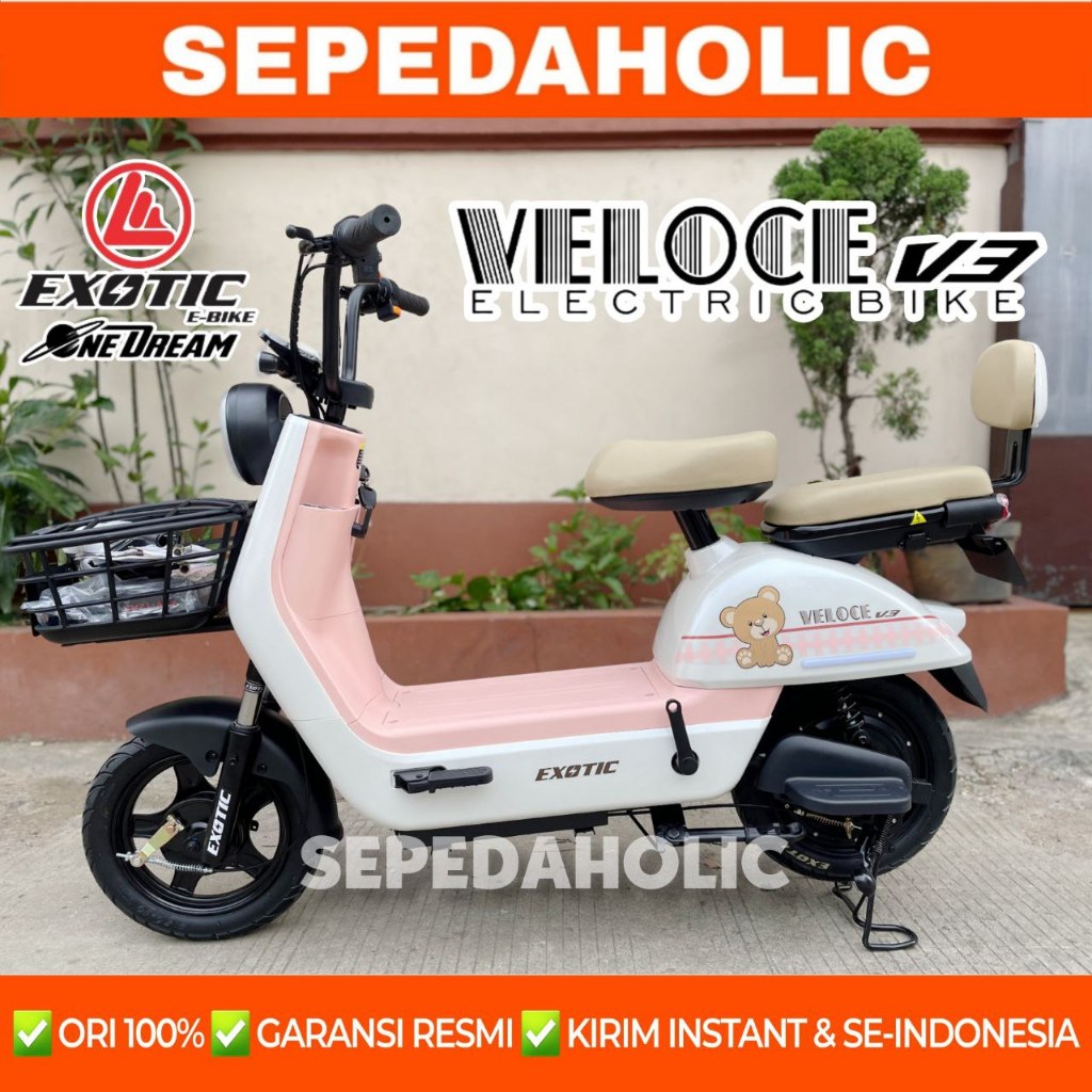 Sepeda Listrik EXOTIC VELOCE V3 / FASTRON SLX 6.0 / VALERO RX 5.0 / VALERO RX 6.0 500 Watt Electric 