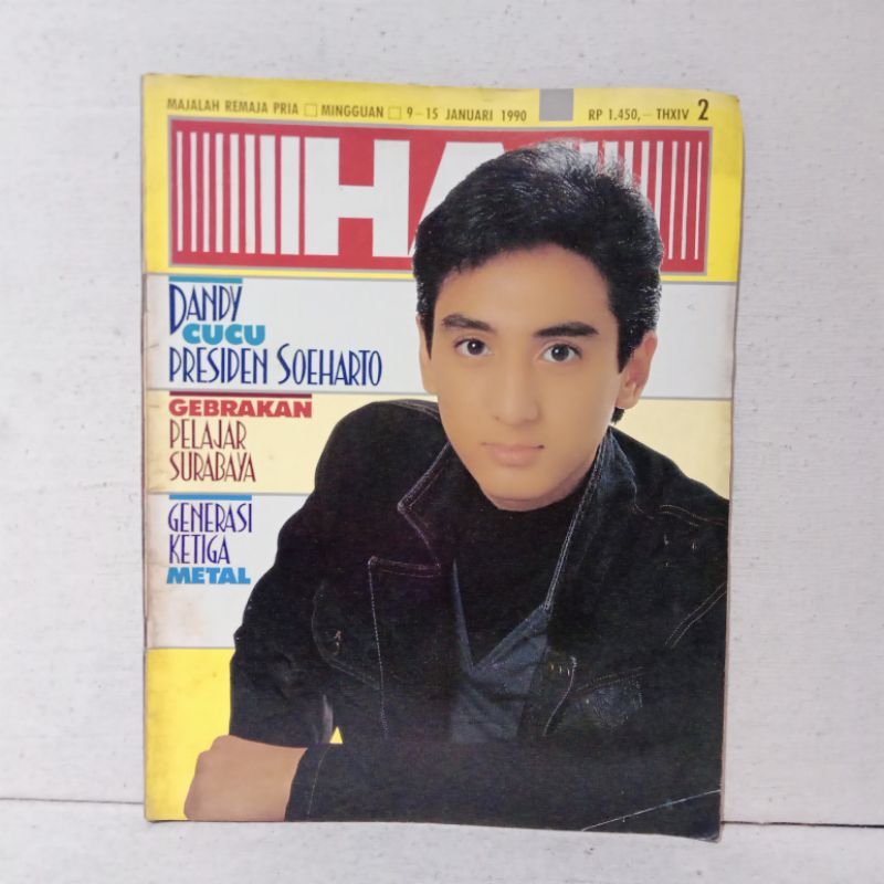 Majalah HAI No 2 - Januari 1990 - Cover Iskandar