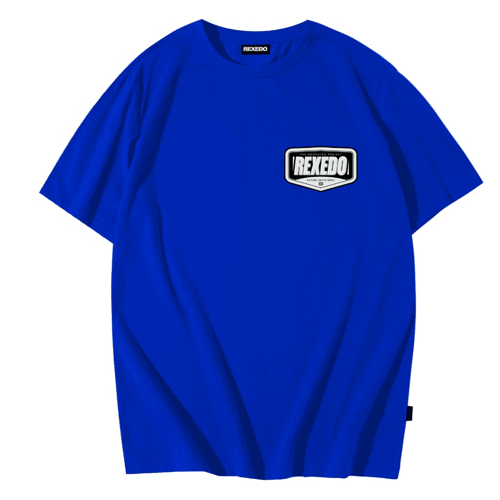 Kaos Pria Wanita Distro Original 100% Branded Terbaru Rexedo Warna Biru