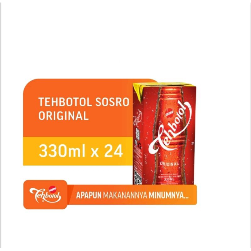 

Teh Botol Sosro Kotak 330ml isi 24 pcs - Kemasan Tetra Pack