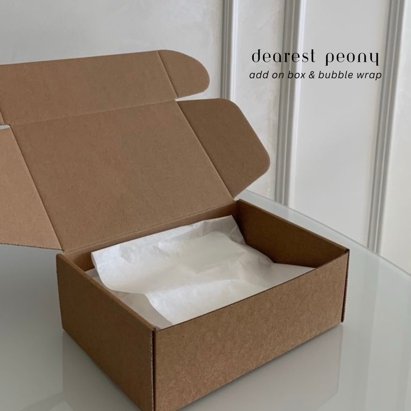 

Dearest Peony — EXTRA BOX / KARDUS DAN BUBBLE WRAP