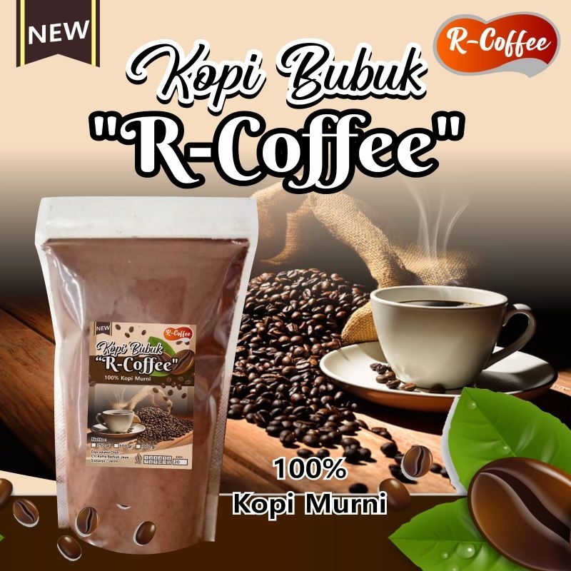 

Kopi Bubuk.R-COFFE 100% Kopi Murni kemasan 1 Kg