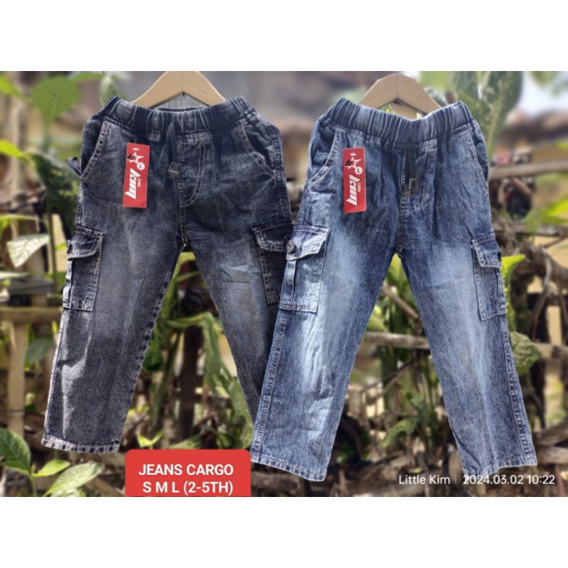 Celana Anak Laki Laki Jeans Cargo