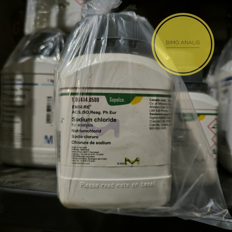 SODIUM CHLORIDE 500gram / Natrium Klorida  Pro Analis / NaCl 500GR Merck 106404