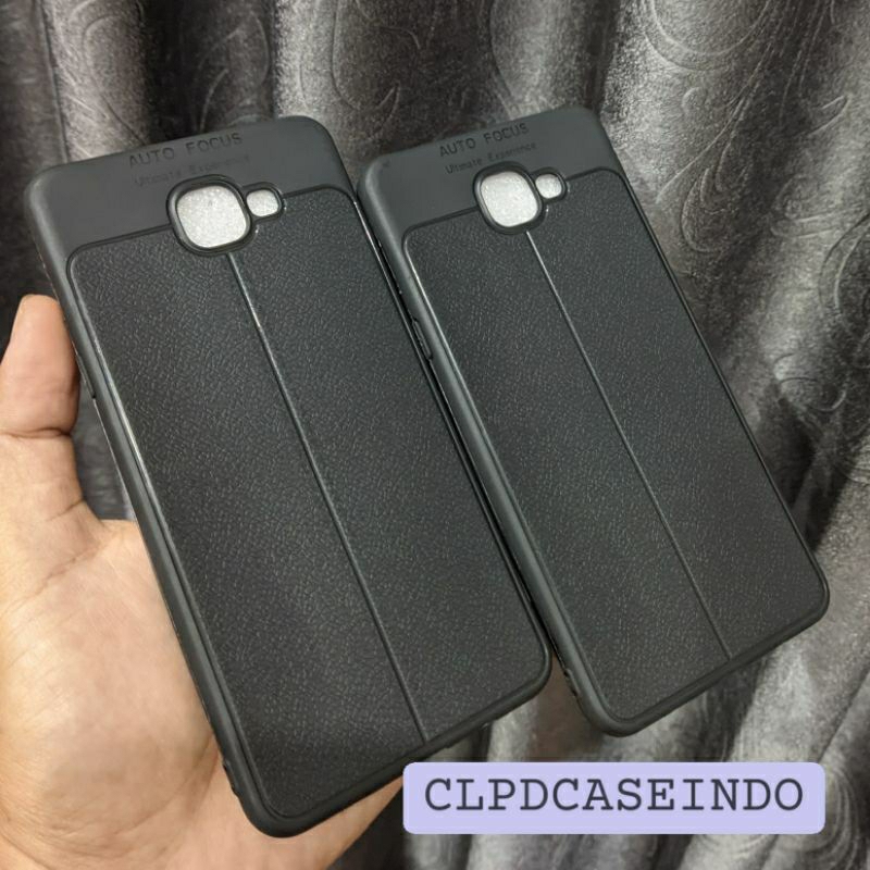 Soft Case Samsung A9 PRO AutoFocus Hitam Leather