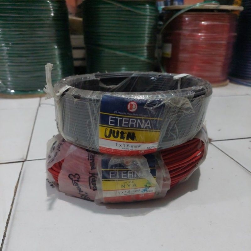 kabel NYA 1x1.5 eterna 50m / kabel tunggal eterna