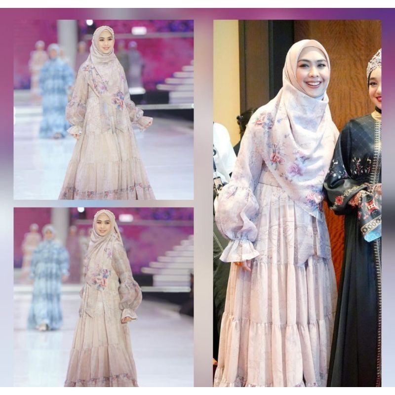 Dress Lebaran Mewah Ustadzah Oki by Shellasaukia