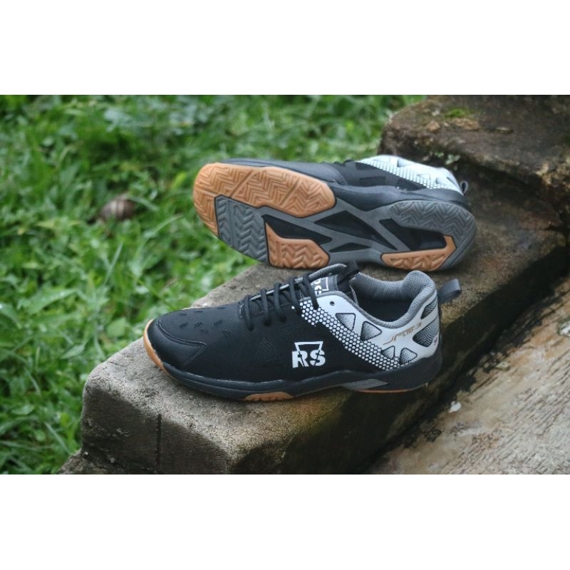 sepatu badminton RS jf LTD 3 rainforce speed hitam terbaru