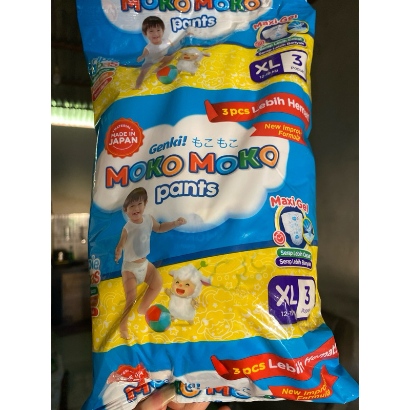 ‘fitria asmilda’ moko moko pants isi 3 ukuran xl pampers moko2