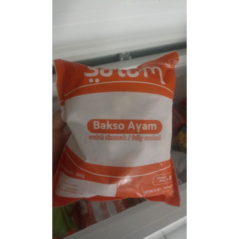 

Bakso Salam Ayam 500gram di 4D Frozen Food