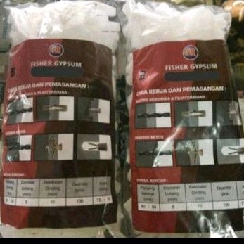Promo Menarik Viser Fiser Plug Gypsum  Toggle  Nylon  Ram Plastik