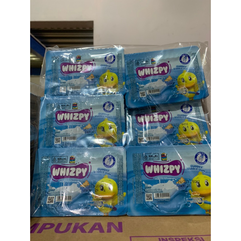 

Tini Wini Biti Whizpy Krekers Keju Dengan Krim rasa Buble Gum.