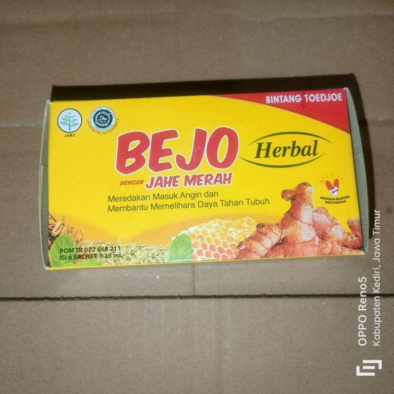 

Bejo Jahe Merah box isi 6