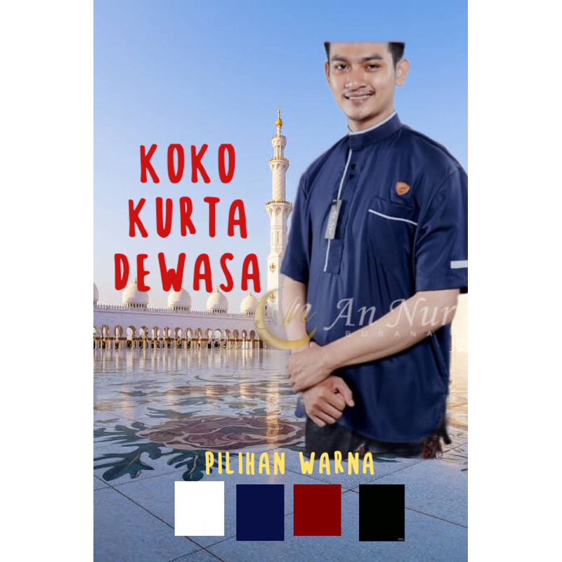 Baju koko kurta Pakistan dewasa