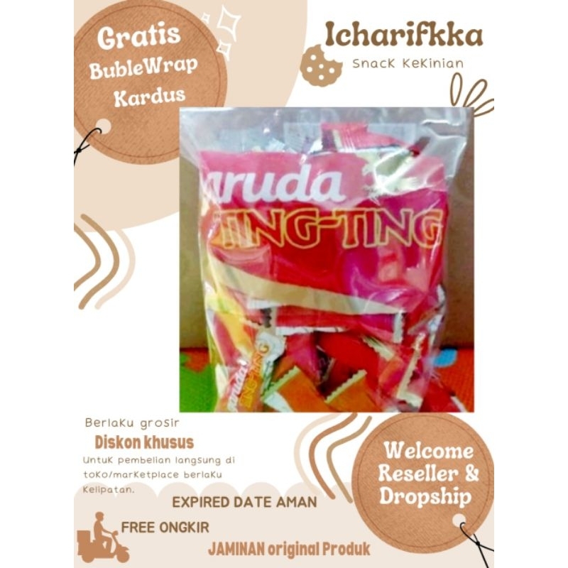 

CAMILAN TERMURAH PROMO SALE DISKON SNACK BRANDED ORI Permen Garuda Ting-Ting Cemilan Original Siap kirim, EXP panjang dii jamin Aman Permen tingtingkiloan