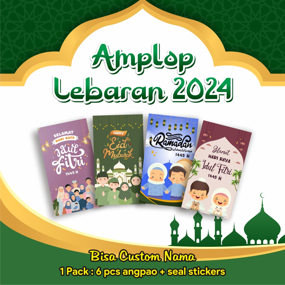 

CUSTOM AMPLOP LEBARAN 2024 | RAMADAN 2024 | IDUL FITRI 1445H (Bisa Custom Nama)