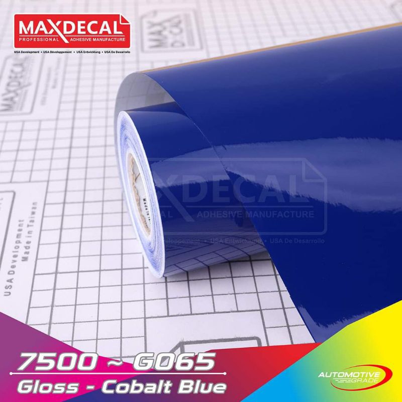 

Stiker Vinyl Glossy Cobalt Blue / Biru tua L 45cm