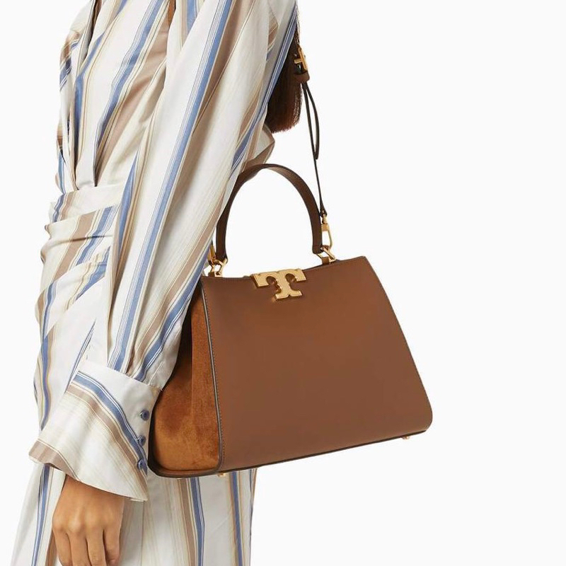 Original Tory Burch Eleanor Spazzolato Satchel