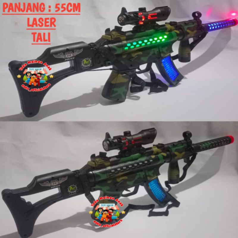 Mainan Tembakan Nyala dan Bunyi / Mainan Anak laki laki_Tembakan nyala dan bunyi_Tembakan gatling