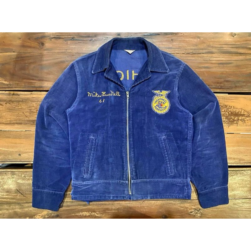 Vintage 1960s FFA Corduroy Jacket (Future Farmers of America) "Mike Funnell" 1950s