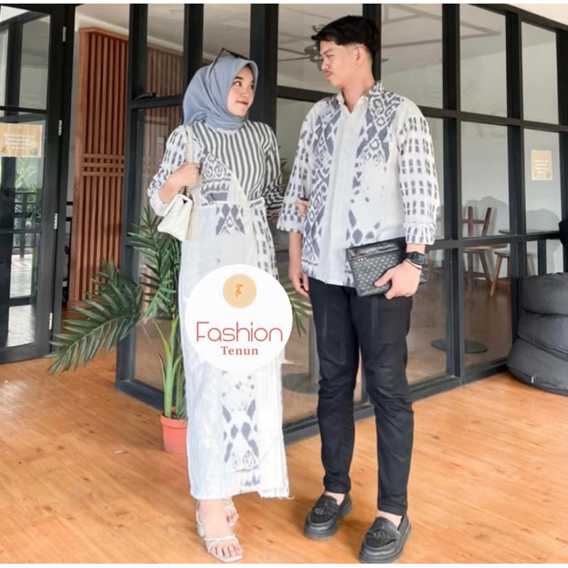 RALINE DRESS WHITE SET COUPLE SET BAJU KONDANGAN
