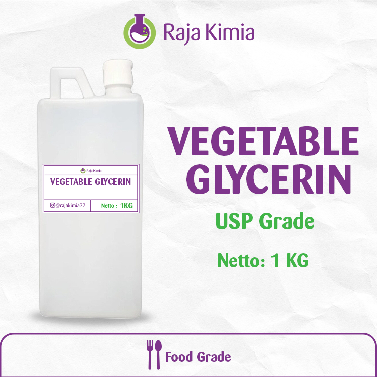VEGETABLE GLYCERIN / VG / GLISERIN / GLISEROL Pharmaceutical Grade - 1 KG
