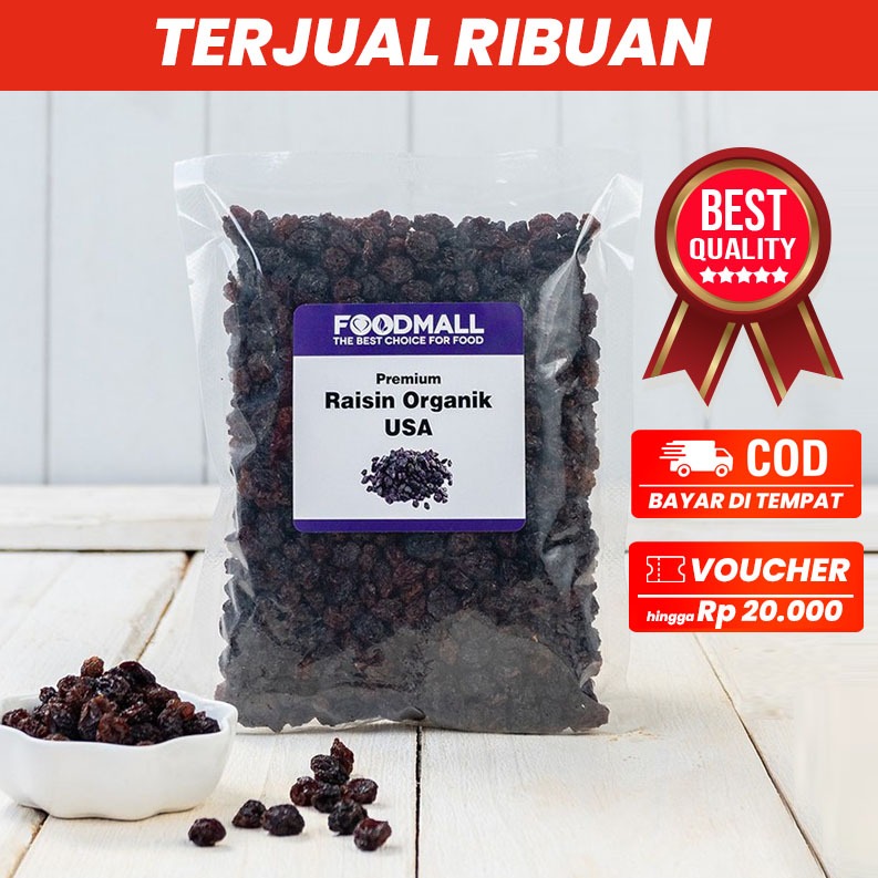 

Kismis / Black Raisin Organic USA PREMIUM 250 GRAM