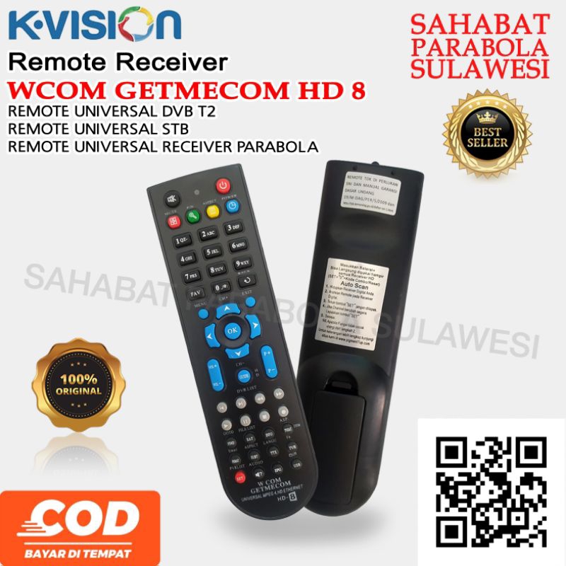 REMOTE RECEIVER GETMECOM HD 8