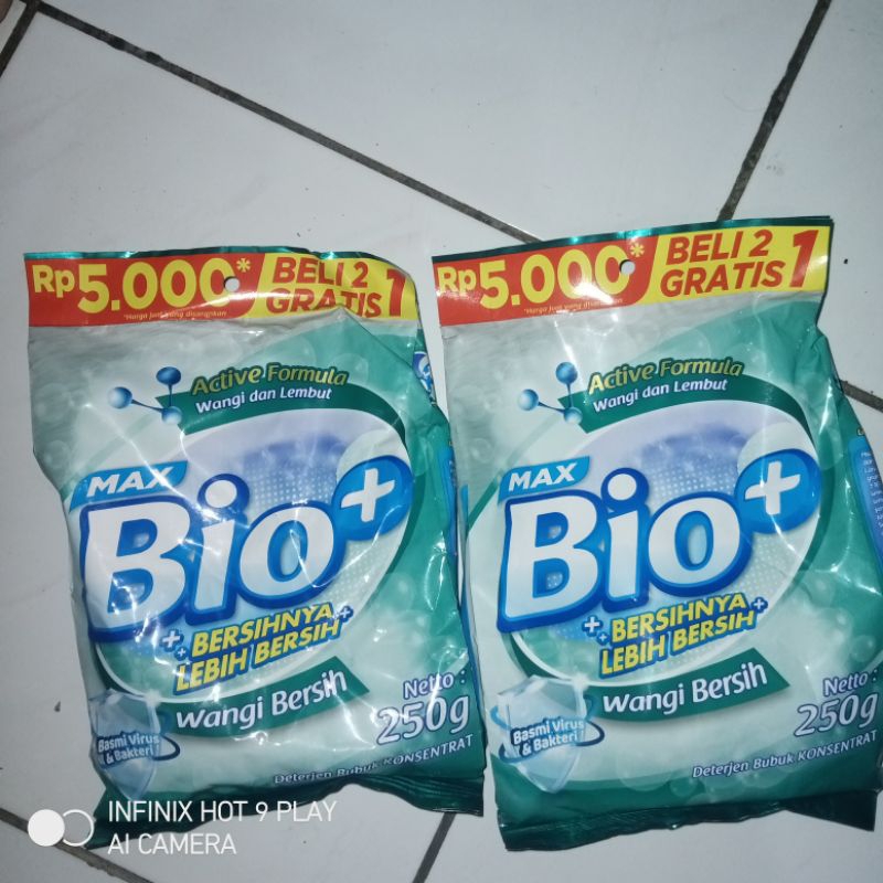 max bio detergent 250gram